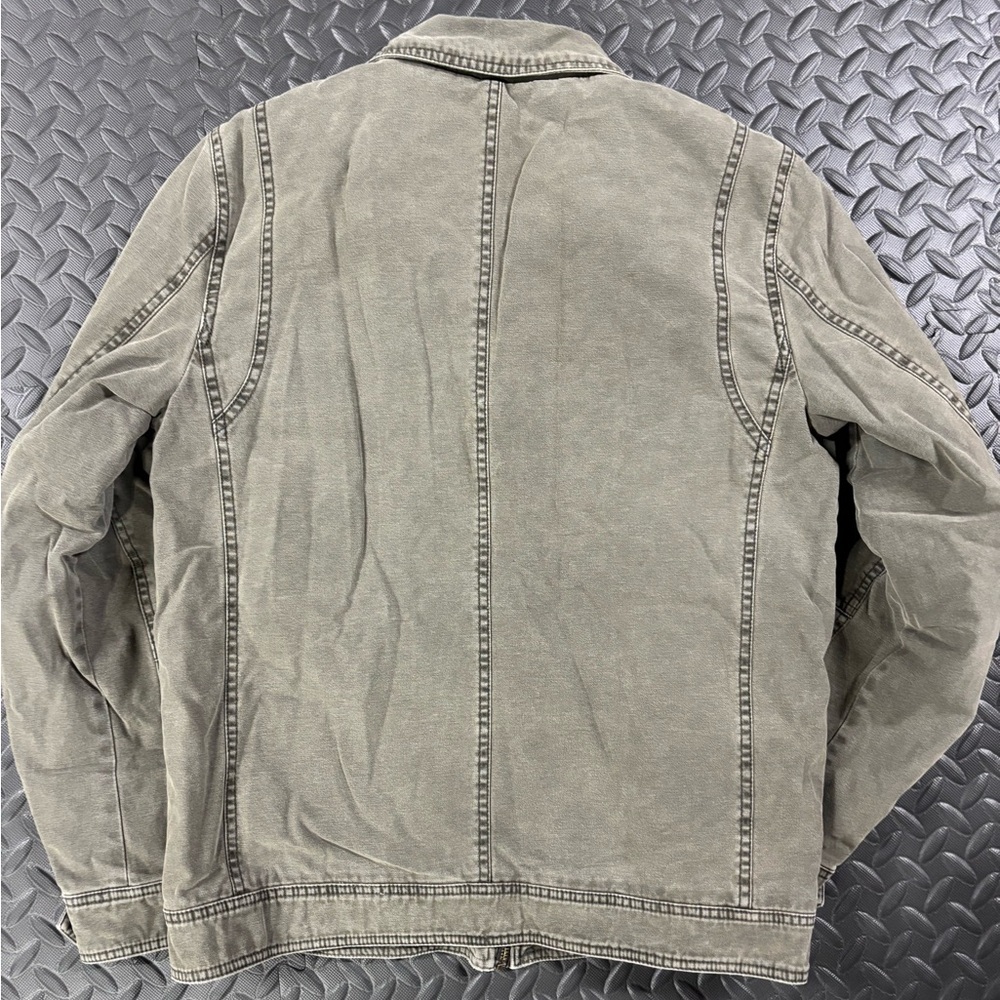 GUESS Los Angeles Olive Quilted Lined Zip Utility Jacket Men’s M - Picture 7 of 9